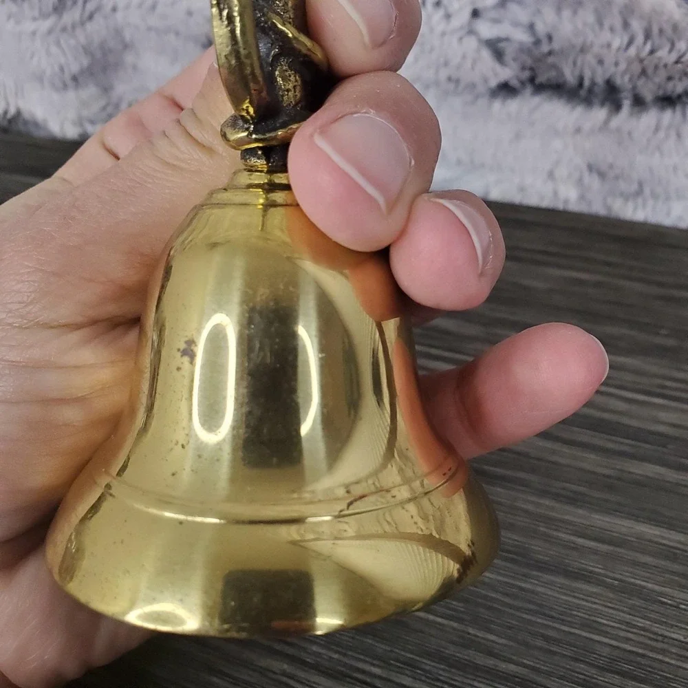 Hewlett-Packard‎ Etched HP Invent Brass Anchor Desk Bell Technology Advertising